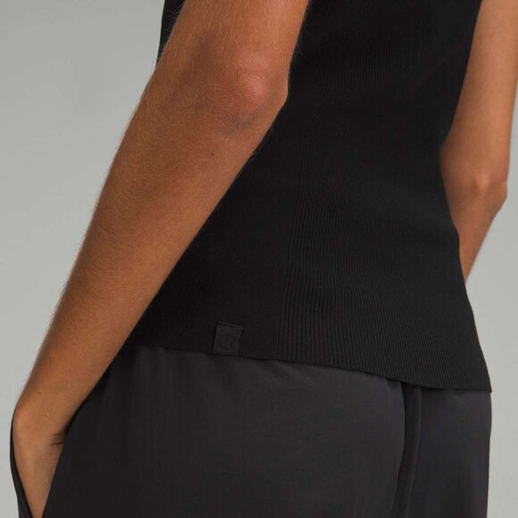 NWOT Lululemon Lightweight Ribbed Knit Tank Top, M, Black - Picture 5 of 6
